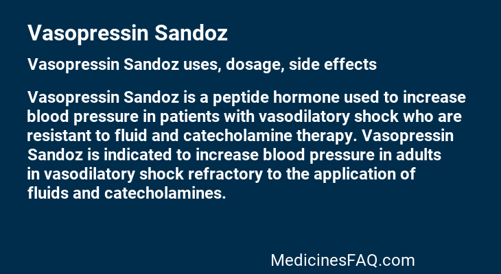 Vasopressin Sandoz