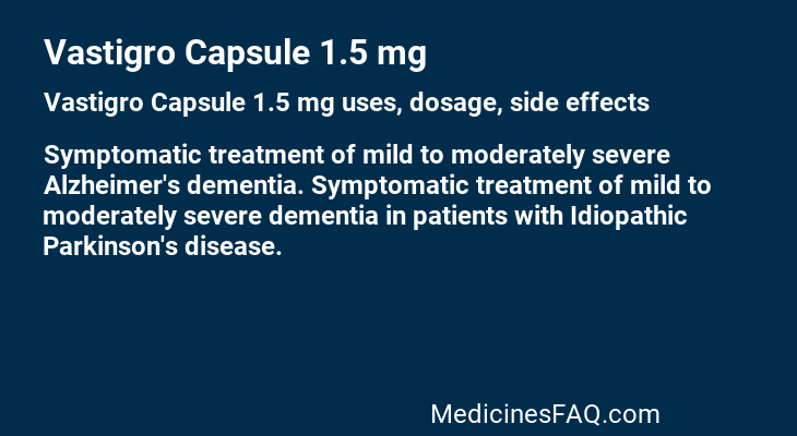 Vastigro Capsule 1.5 mg
