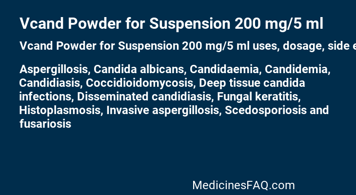 Vcand Powder for Suspension 200 mg/5 ml