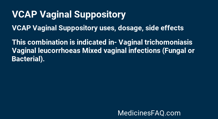 VCAP Vaginal Suppository