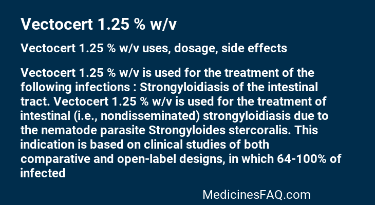 Vectocert 1.25 % w/v
