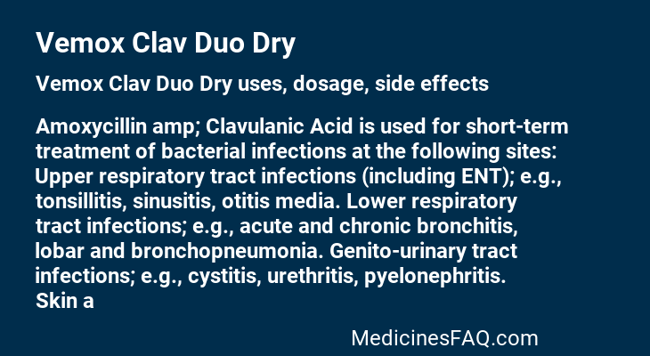 Vemox Clav Duo Dry