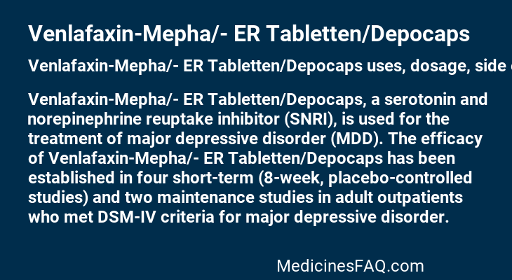 Venlafaxin-Mepha/- ER Tabletten/Depocaps