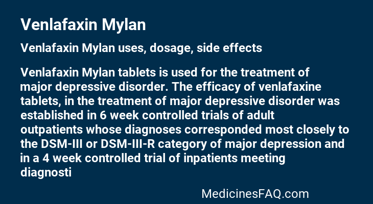 Venlafaxin Mylan