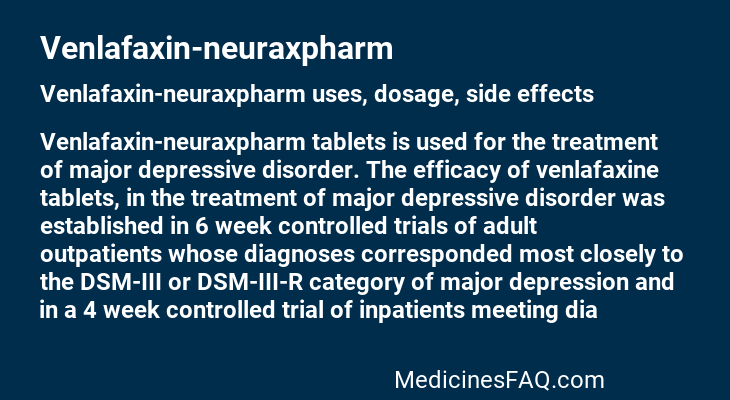 Venlafaxin-neuraxpharm