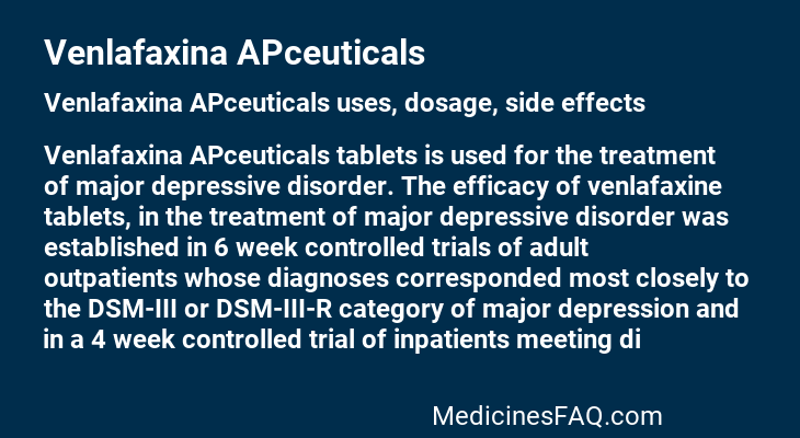 Venlafaxina APceuticals