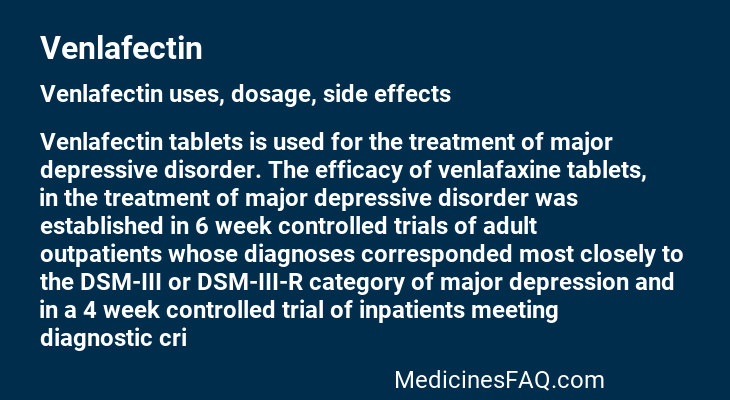 Venlafectin