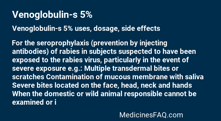 Venoglobulin-s 5%