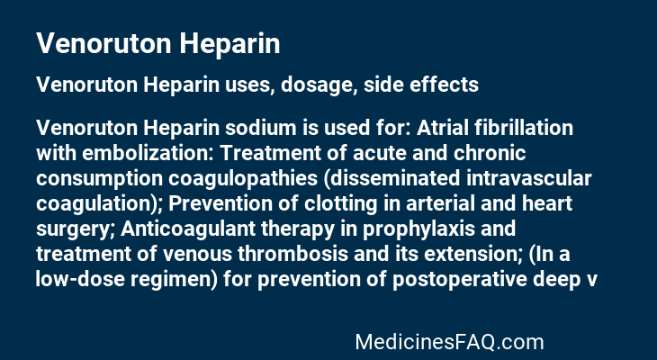 Venoruton Heparin