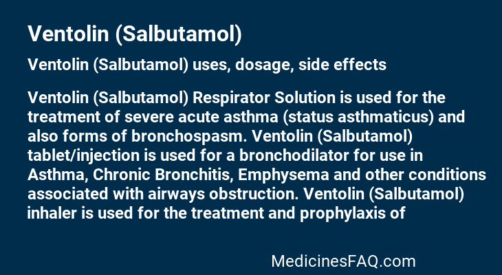 Ventolin (Salbutamol)