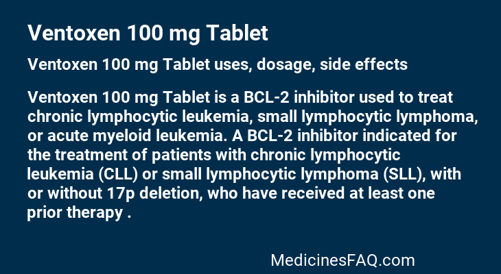 Ventoxen 100 mg Tablet