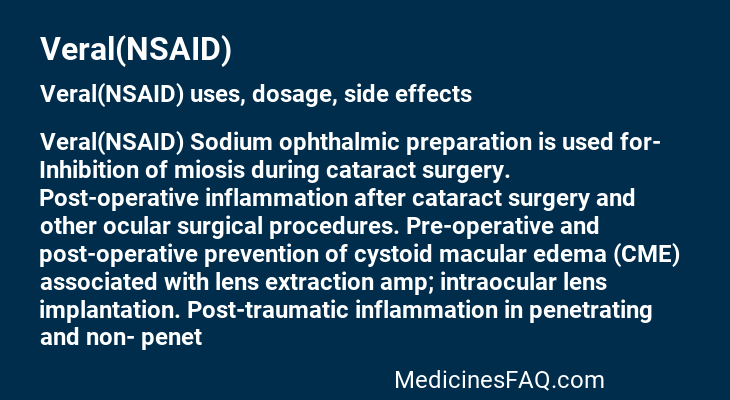 Veral(NSAID)