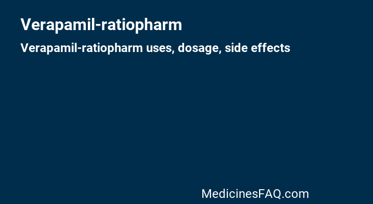 Verapamil-ratiopharm