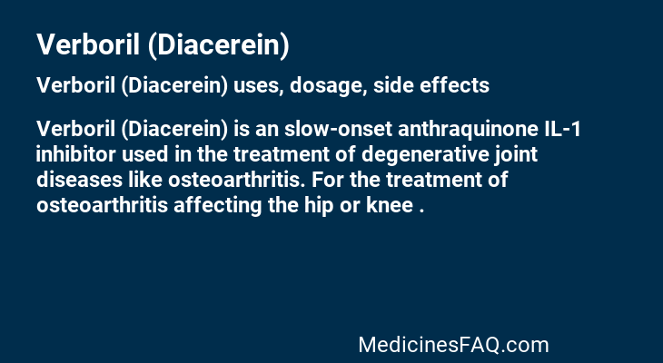 Verboril (Diacerein)