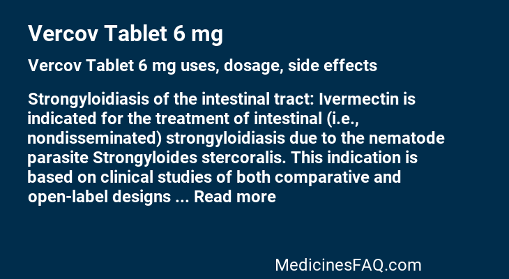 Vercov Tablet 6 mg