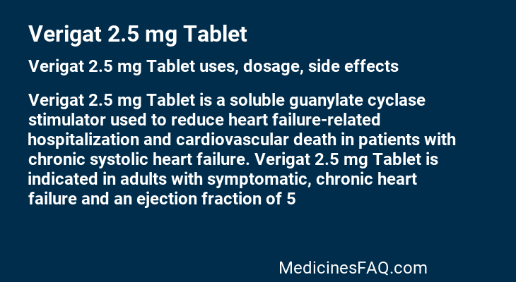 Verigat 2.5 mg Tablet