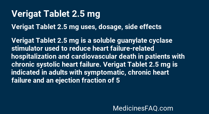 Verigat Tablet 2.5 mg