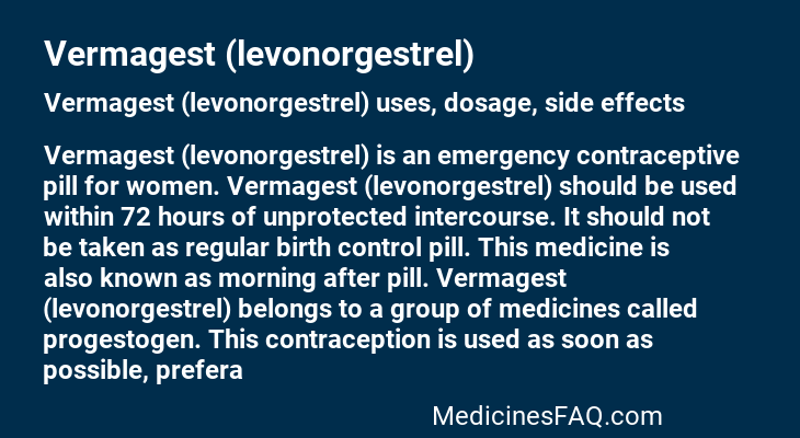 Vermagest (levonorgestrel)