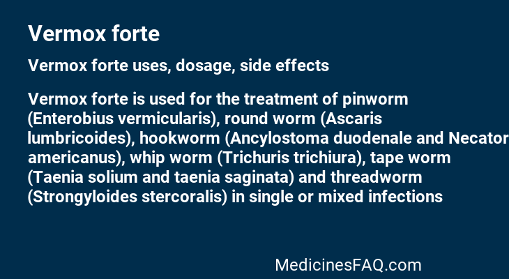 Vermox forte
