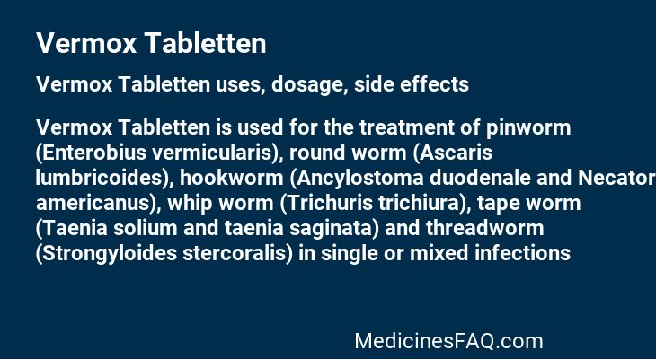 Vermox Tabletten