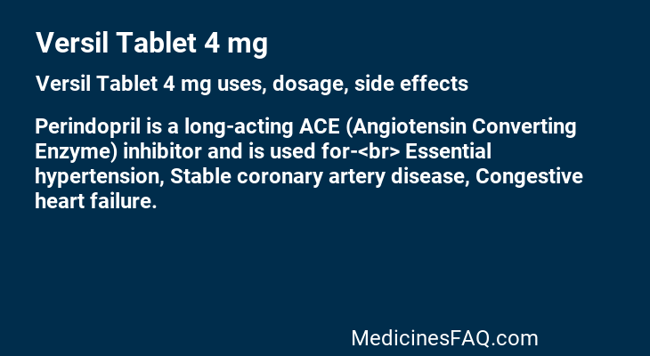 Versil Tablet 4 mg