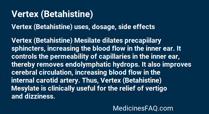 Vertex (Betahistine)