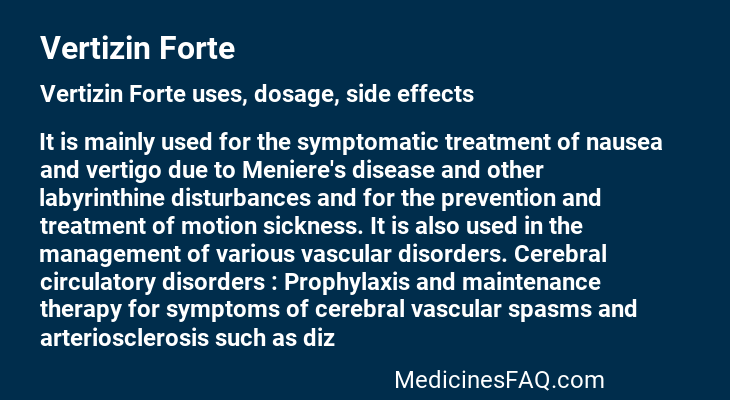 Vertizin Forte