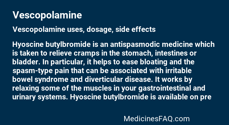 Vescopolamine