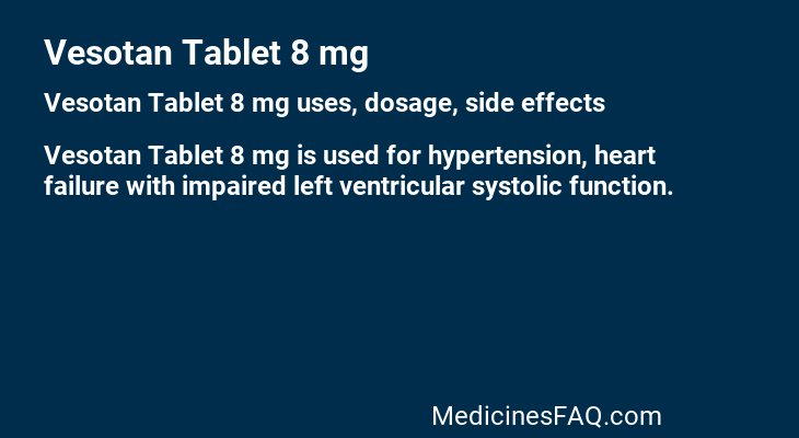 Vesotan Tablet 8 mg