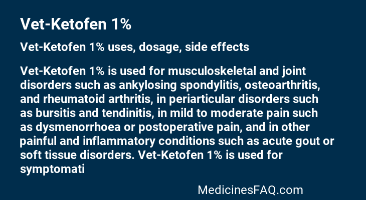 Vet-Ketofen 1%