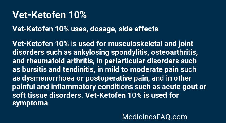 Vet-Ketofen 10%