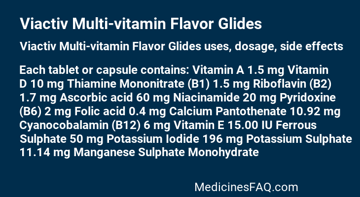 Viactiv Multi-vitamin Flavor Glides