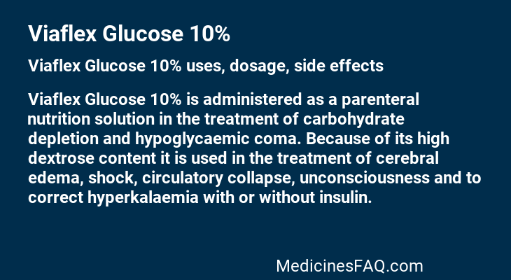 Viaflex Glucose 10%