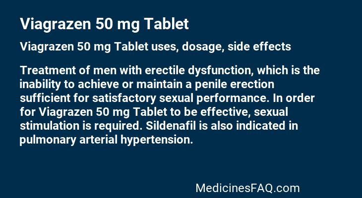 Viagrazen 50 mg Tablet