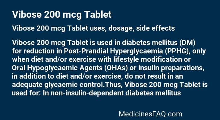 Vibose 200 mcg Tablet