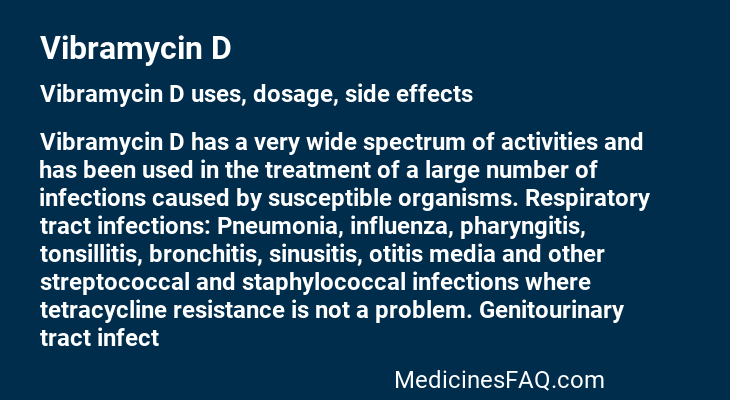 Vibramycin D