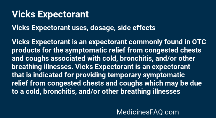 Vicks Expectorant