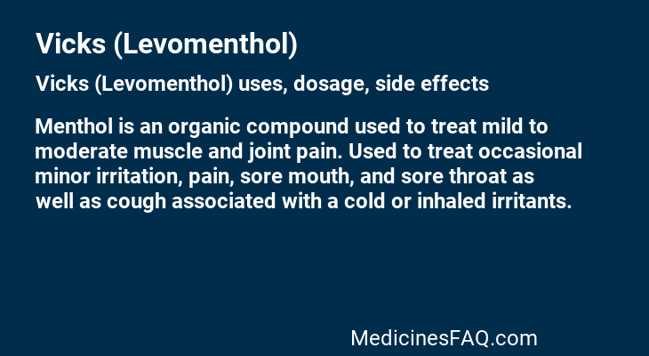 Vicks (Levomenthol)