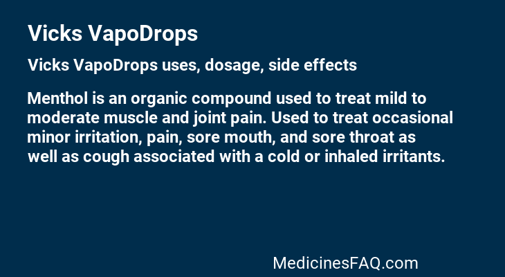 Vicks VapoDrops