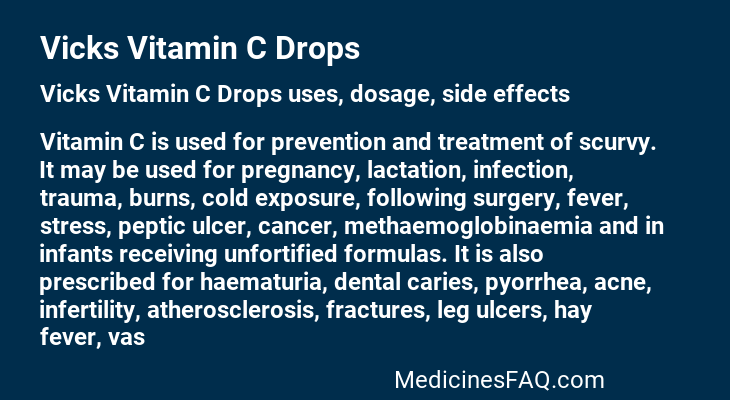 Vicks Vitamin C Drops