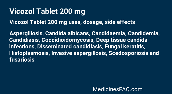 Vicozol Tablet 200 mg