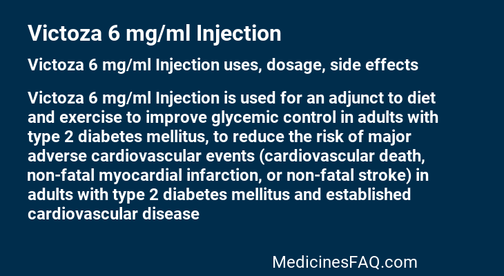 Victoza 6 mg/ml Injection