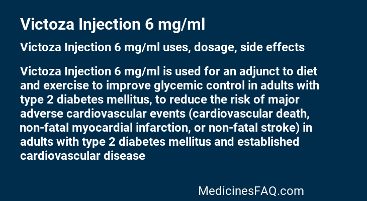 Victoza Injection 6 mg/ml