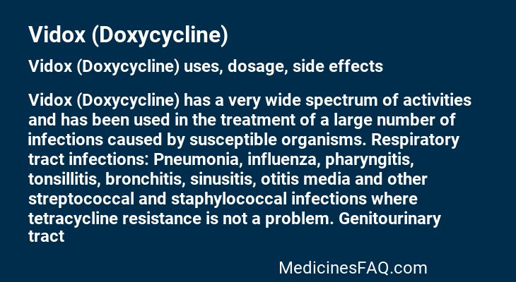 Vidox (Doxycycline)