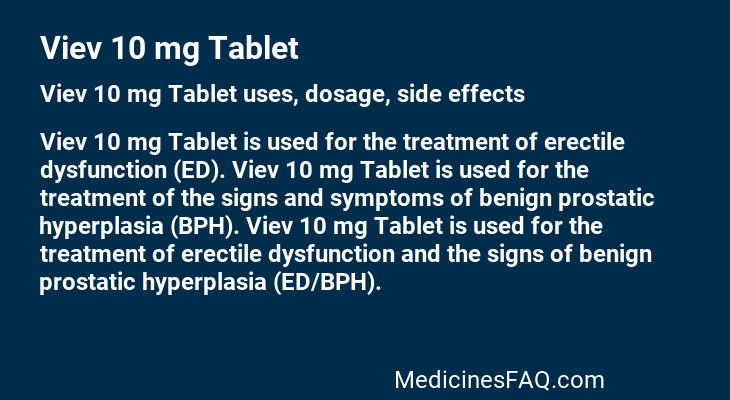 Viev 10 mg Tablet