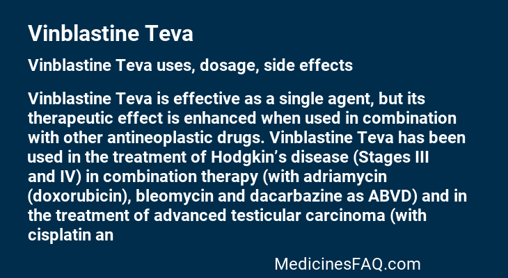 Vinblastine Teva