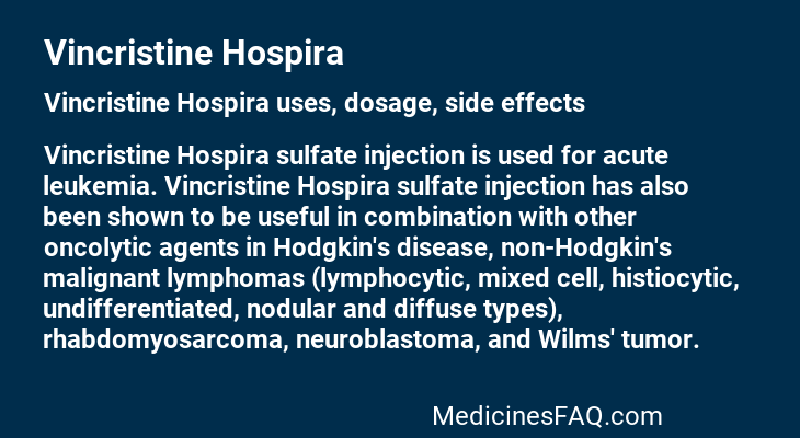 Vincristine Hospira