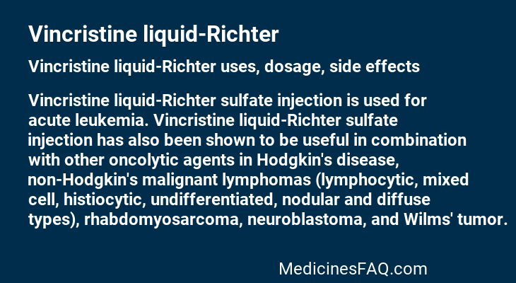 Vincristine liquid-Richter