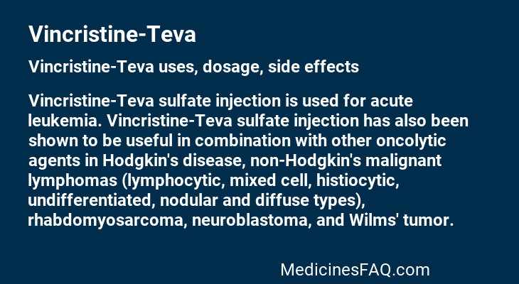 Vincristine-Teva