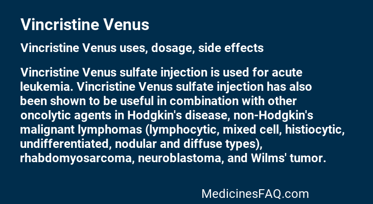 Vincristine Venus